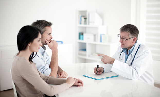 Couple Consulting Obstetrician About Fertility